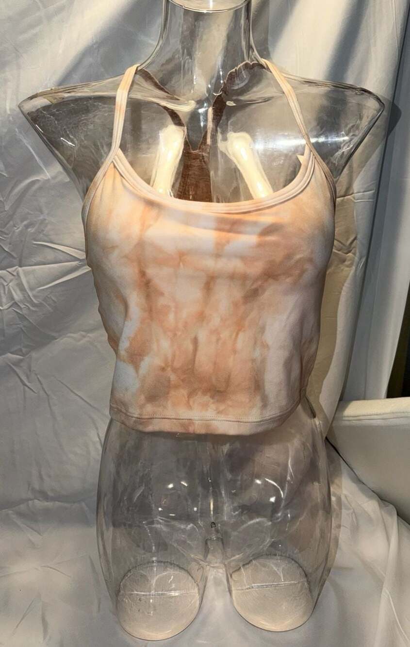 OFFLINE by Aerie Tie-Dye Racerback Crop Tank Size Large NWT